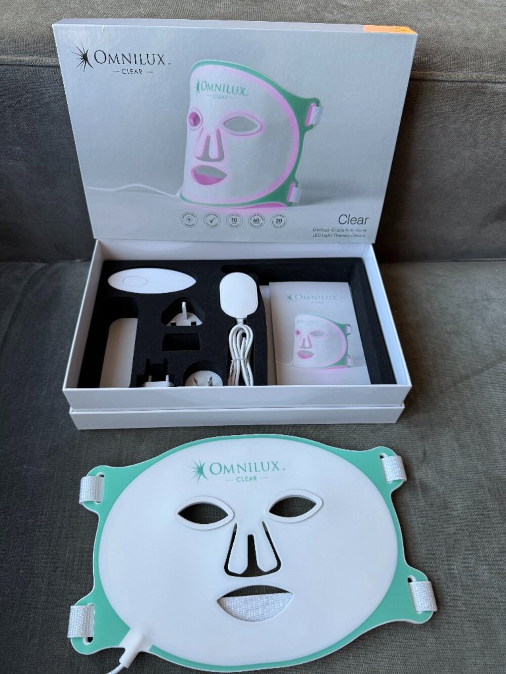 Omnilux Clear LED Light Therapy Mask (Like New)